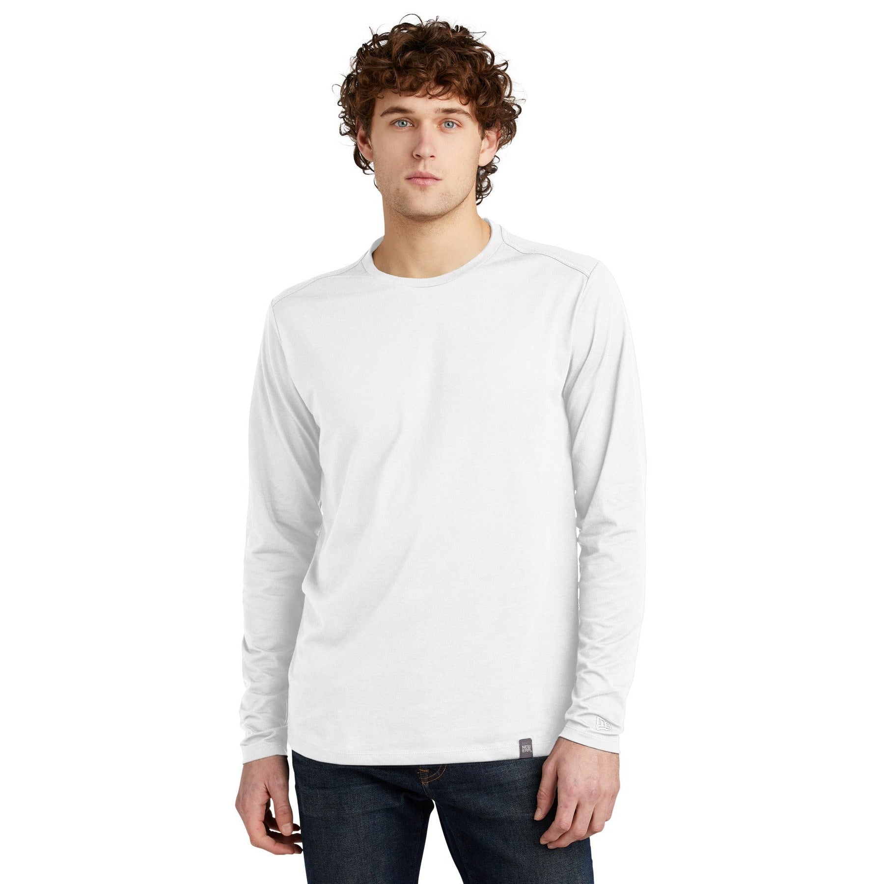 New Era-New Era ® Heritage Blend Long Sleeve Crew Tee. NEA102-MedTech-8